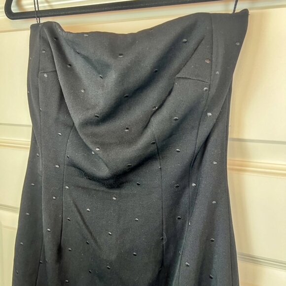 Richard Tyler Couture Black Strapless Sheath Dress Women’s Size 6 – Made in USA, - Picture 4 of 8